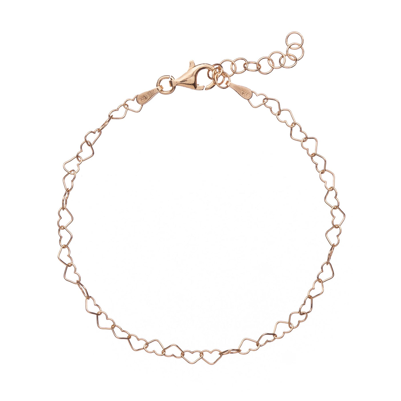 Bracciale-catena-cuori-Alisia-gioiello-argento-oro