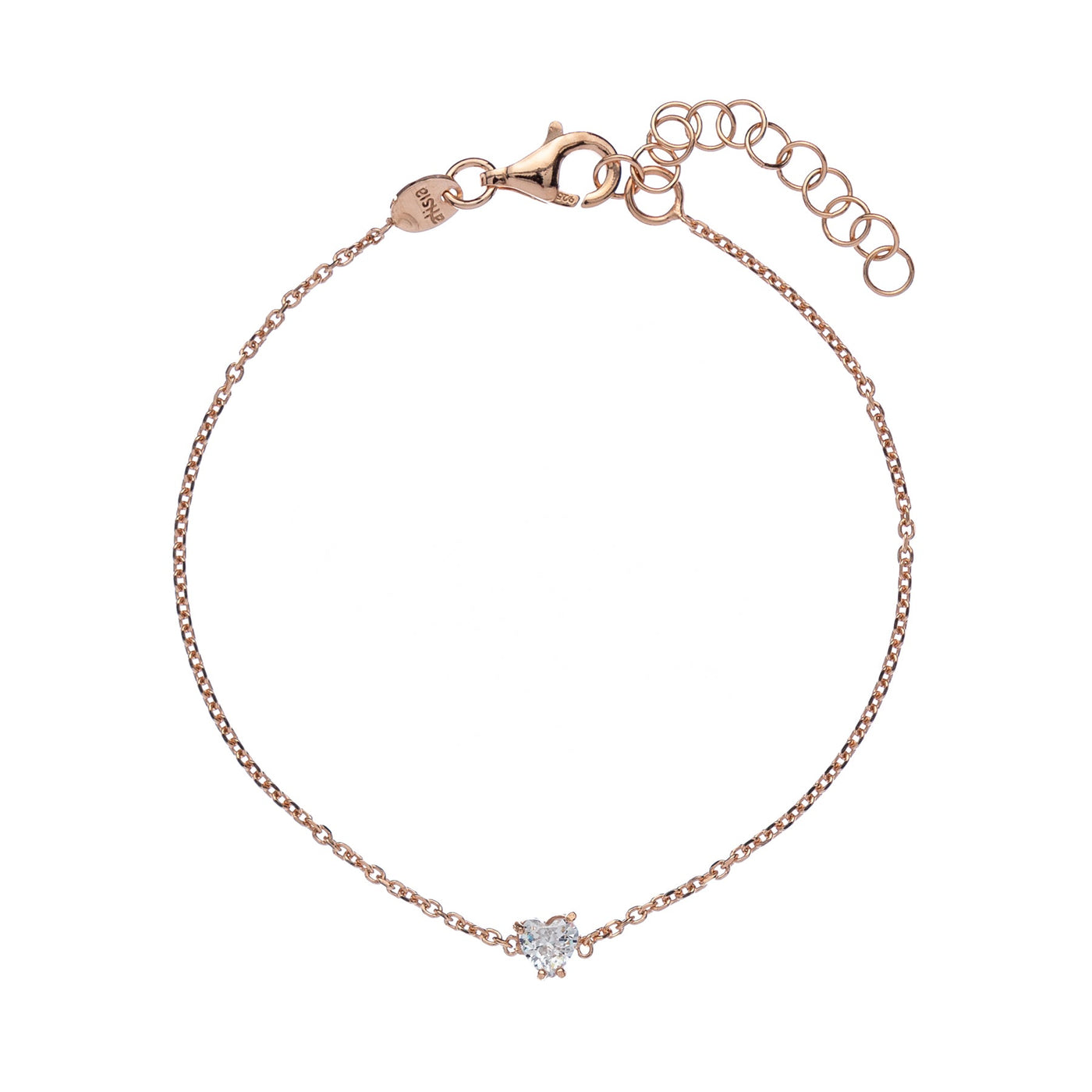 Bracciale-zircone-cuore-Alisia-gioiello-argento-oro-rosa