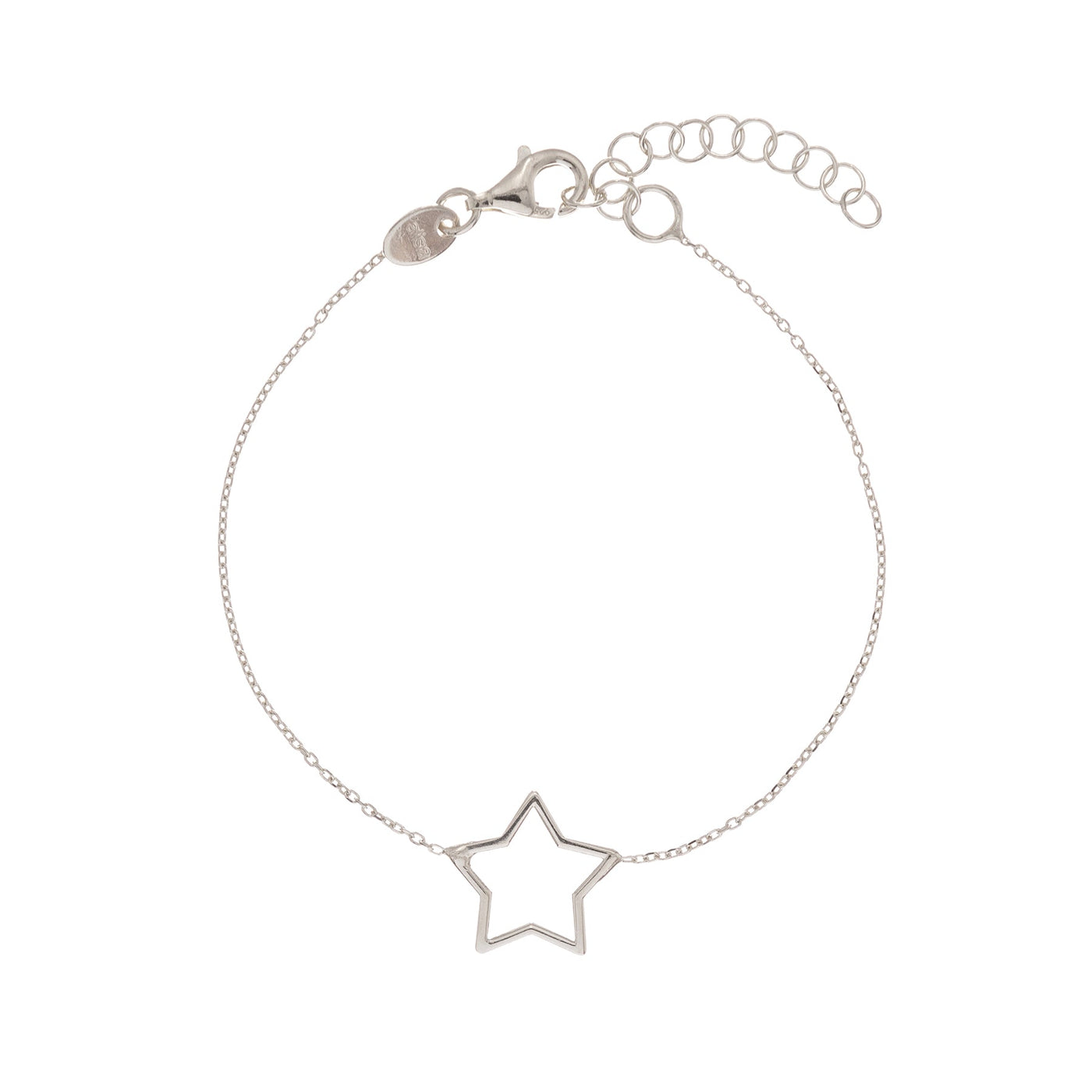 Bracciale-profilo-stella-centrale-Alisia-gioiello-argento