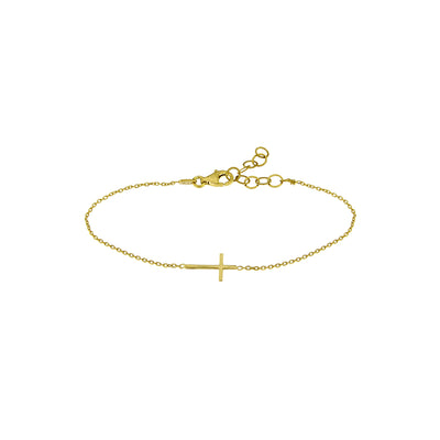 Bracciale-croce-Alisia-gioiello-argento-oro