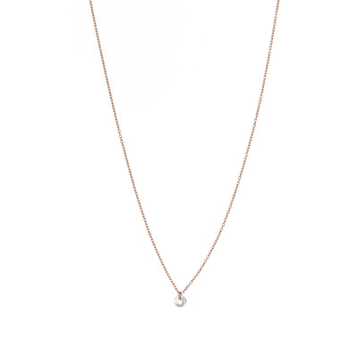 Collana-corta-con-zircone-Alisia-gioiello-argento-oro-rosa